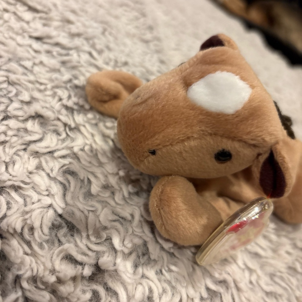 Ty Beanie Baby Derby Horse Kids OS‎ Tan Excellent White Star Forehead 1995 - Picture 2 of 5